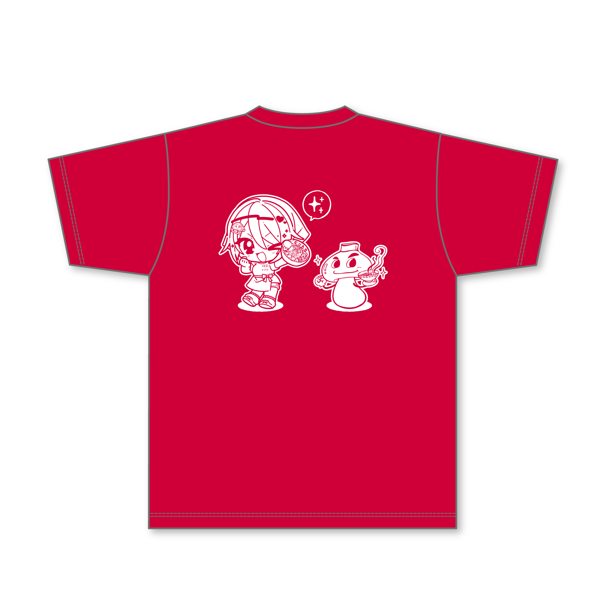 なりたけ音霊魂子コラボTシャツ‼️JK使用済み♡ 背脂極まる】 あおぎり高校・音霊魂子 × 『こってりらーめん なりたけ
